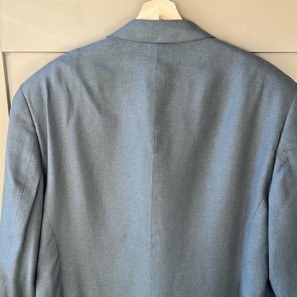 Armani Collezioni 100% Silk Gray Men’s Blazer Sports Jacket 43L - Picture 6 of 13